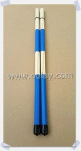 colorful 40cm drum brush sticks/drumsticks/bamboo sticks with rubber caps