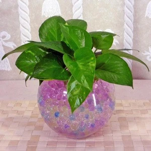 Colorful crystal soil water beads for vase filler and plant decoration promotion