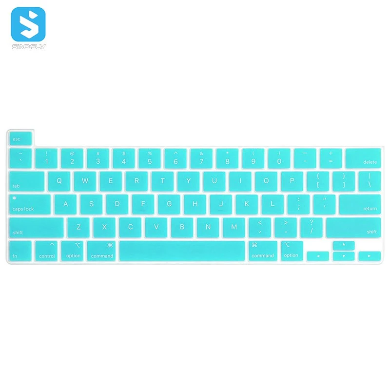 Colorful wholesale silicon soft cover keyboard protector for US silicone keyboard cover For Macbook Pro 16,Pro 13 2020, A2141
