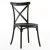 Import Commercial Furniture Retro Industrial Cross Back Stackable Plastic Dining Chair from China