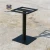 Import Commercial restaurant dining modern square metal pedestal wrought iron table base from China