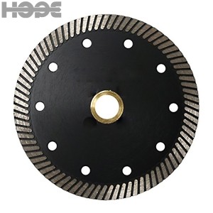 Continuous turbo 110mm cutting saw blade for marble and ceramic tiles