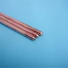 Copper clad steel earth rod with thread on one side and a point on the other side for earthing material