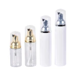 Cosmetics  recycled shampoo foam pump bottle 200ml custom face wash soap packaging cute round shape lash cleansing