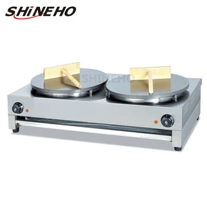 Crepe Maker Machine single double  Steel Stainless Style Plate Cast Energy Material Electric Pancake gas