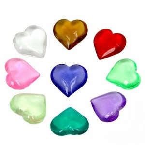 Crystal Gems Hearts - Acrylic Random Colors Treasure Gemstones for Table Scatter - Vase Fillers - Arts &amp; Crafts - Party Favors