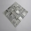 Crystal Glass Mosaic Strip Mosaic with Metal mix style mosaic tile