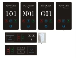 Crystal Glass Panel Hotel Switch Smart Home Hospital Wall switch doorplate Touch Switch