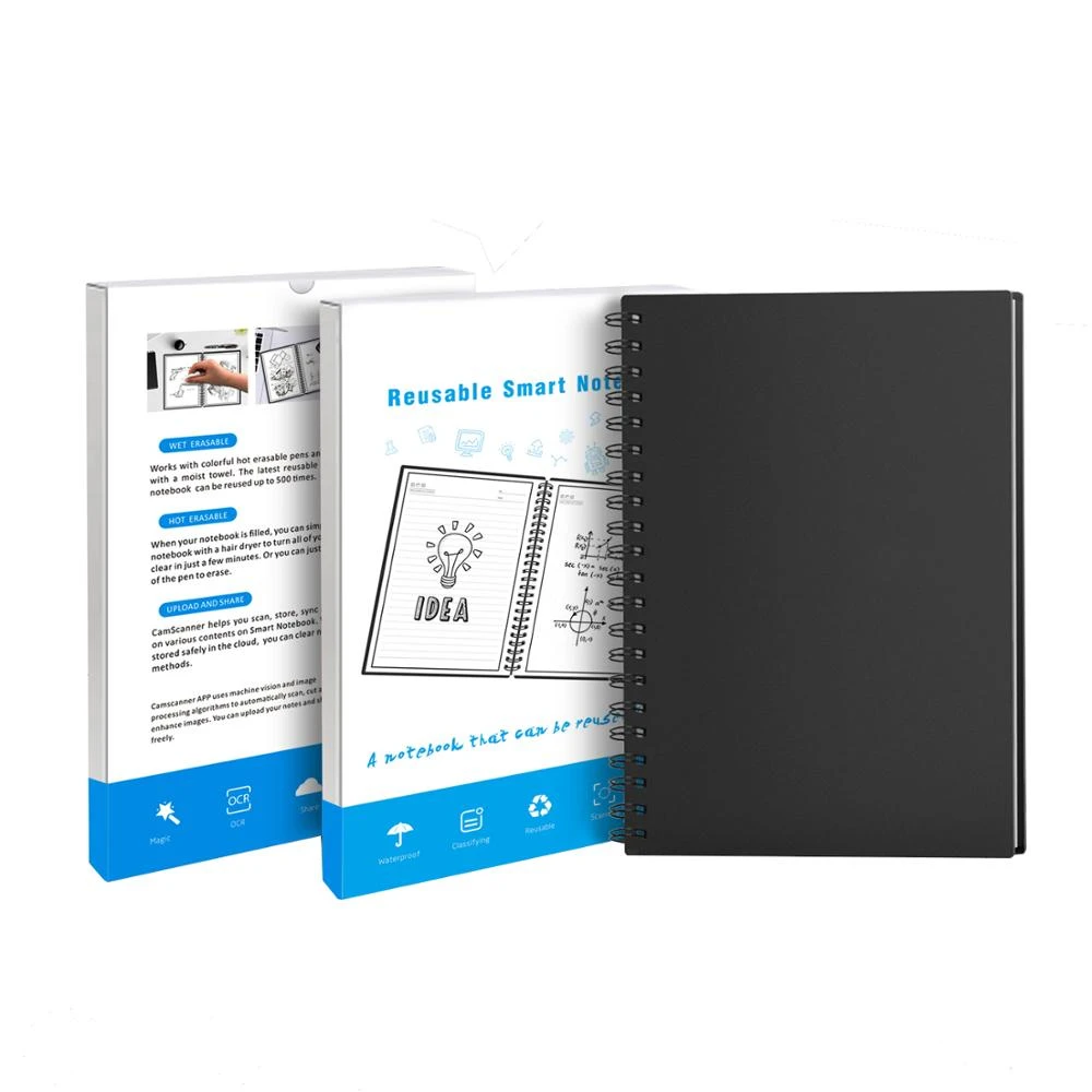 Custom B5 Size Rocket Book Dry Erase Planner Waterproof Erasable Writing Notebook