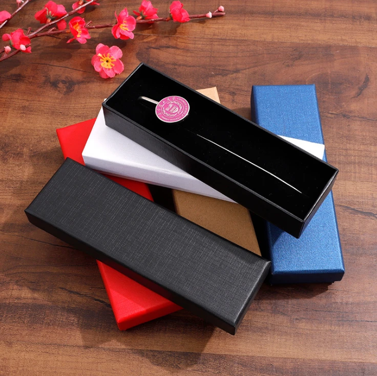 custom black kraft cardboard paper jewelry gift box