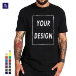 Custom Cotton Man T-shirt Blank  Men's Printing T shirt