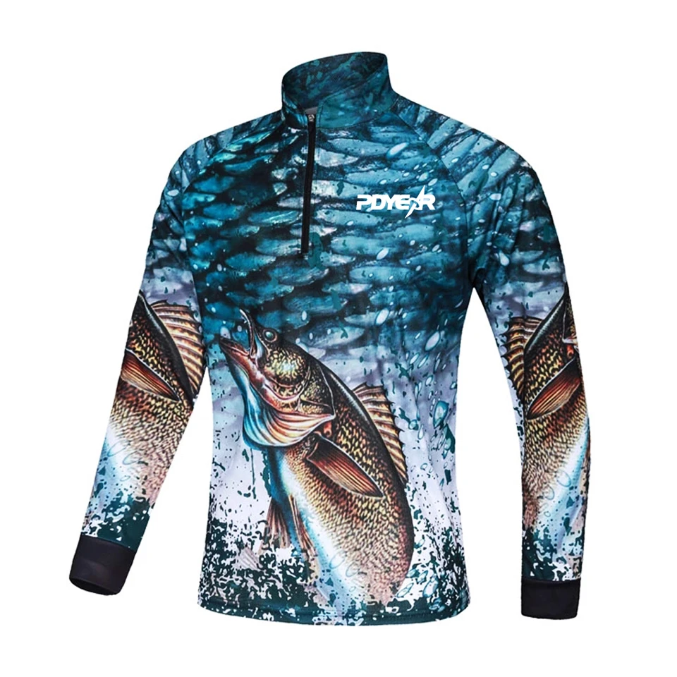 Custom Design mens Sport fishing Jersey Printed long sleeve shirt fishing suits