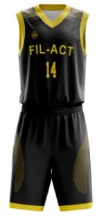 Custom Fashion Sublimated Black Simple Men's Athletic Basketball Jerseys Cheap Basketball Team Uniform Set For Sports
