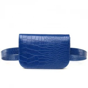 Custom genuine leather fanny pack belt bag waist bag for women