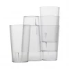 Custom Translucent Hard Frosted Plastic PP Cups 12oz, 16oz, 20oz, Plastic Cold Drink Beverage Tumbler PP Cups