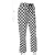 Import Custom Hot Black And White Plaid Checked Women Wide Leg Pants from China