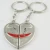 Import Custom Logo Love Fashion Kiss Pendant Romantic Lover Keychain as Corporate Gift from China