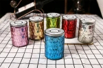 Custom logo Luxury  aromatherapy essential oil soy wax candle in colorful glass jar