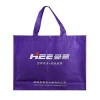 Custom logo shopping durable household electrical equipment packaging purple non woven fabric carry bag