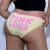Import Custom Logo Womens 100% Organic Cotton Pink Comfortable Healthy Printed Words Panty Girls Cute Letter Print Underwear Panties from China