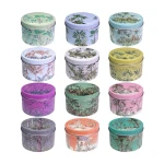 Custom Luxury 8oz Metal Tinplate Cans Empty Scented Cover Candles Tea Coffee Cream Cosmetic Containers Premium Metal Packaging