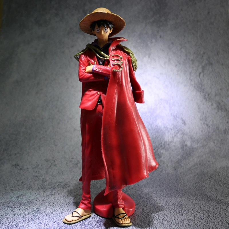Custom One Piece luffy  Action Figures with red cloak for adult collection