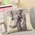 Import custom print decorative hotel linen throw pillow case from China