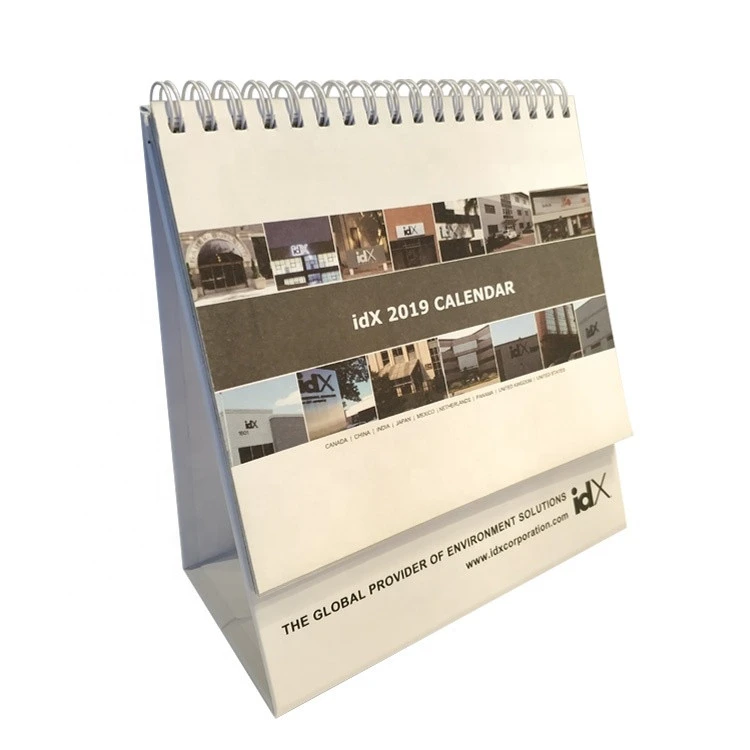 Custom Printed Promotional Paper Table Stand Desk Calendar, Custom Desk Calendar Printing, Calendar
