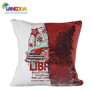Custom Printed Reversible Sequin Sublimation Pillow Case