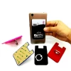 Custom promotion stylish 360 metal ring silicone finger ring card mobile phone holder for smartphones