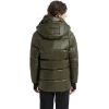 Custom Quilted Waterproof Shiny Goose Down Padded Warm Women Puffer Jacket