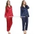 Import custom satin pajamas women long sleeves sleepwear from China