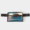Custom Vinyl Clear TPU holographic Fanny Pack Mens Crossbody Belt Waist Bag For Men
