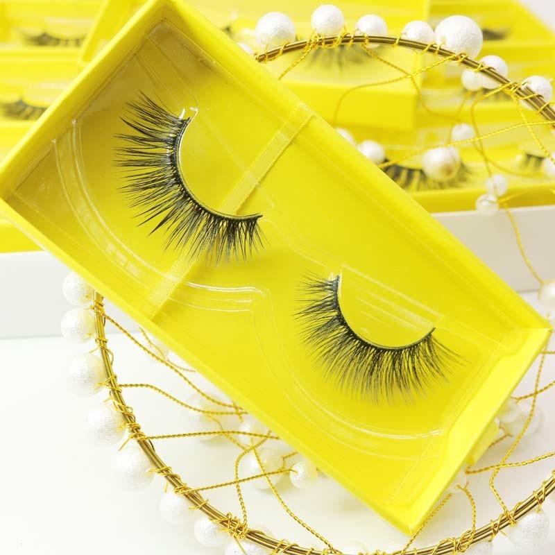 Custom Wholesale Luxury Lash Packaging Private Label Eyelashes Vendor 3D 5D 18mm 20mm Silk Faux Mink Eyelashes