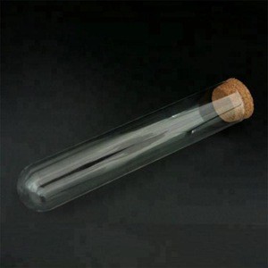 Customised 20x120mm Borosilicate Glass Test Tubes With Cork Caps