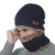 Import Customised Logo High Quality Unisex Winter Cap Warm Wool Lining Knitted Hat 2-Pieces Set Beanie and Scarf for Mens and Women from China