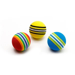 Customizable color Sponge golf ball Outdoor Practice Training Aid Indoor Rainbow EVA Foam Golf Balls