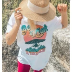 Customize Logo Print Demand Manufacture Pigment Ink Cotton Direct Garment tshirt Woman Graphic Tee t-shirts with tear away label