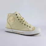 Customized ankle-high / high top plastic canvas shoes