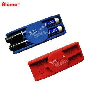 Customized cheap cost magnetic eraser pen holder suitable for whiteboard and fridge