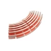 Customized Copper Folded Fin Heat sink for various shapes YUDA