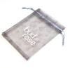 Customized logo organza bag gift clear drawstring bags wholesale 2018