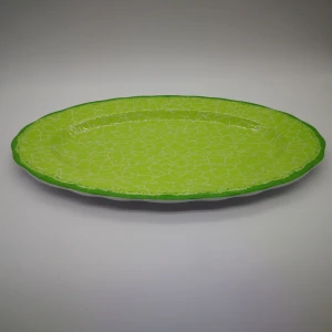 Customized Melamine Hammered Oval Platter  Plates Wholesale  Large Serving Dish  Food Tray