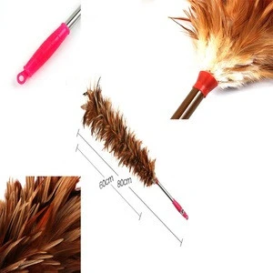 D-JM Factory Wholesale Cheap Colored Chicken Feather Duster