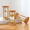 Decoration Customized Simple Catering Part Wooden Sand Timer 3 Minutes Unique Hourglass