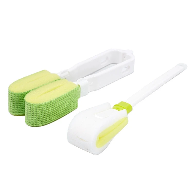 Detachable Decontamination Clean Baby Water Bottle Long Handle Sponge Cleaning Brush