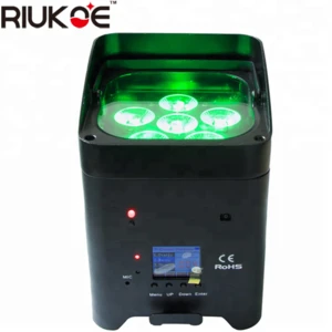disco party stage light DMX512 rgbw 4in1/5in1/6in1 wireless and battery powered par led light