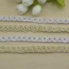 DIY Knitted Braid Crocheted Sewing Lace Yiwu Ribbon Decoration double 8-type 1.2cm Wide braided polyester lace trim