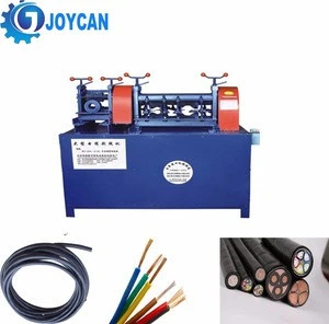 Double channel electric scrap enameled copper wire stripping machine