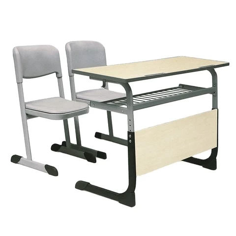 Double school desk chairs,double table school,school double desk and chair wood